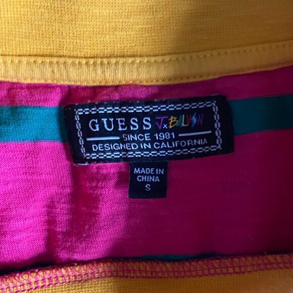 GUESS x J. BALVIN (Size S) Vibras Pink Striped T-Shirt - Picture 4 of 7